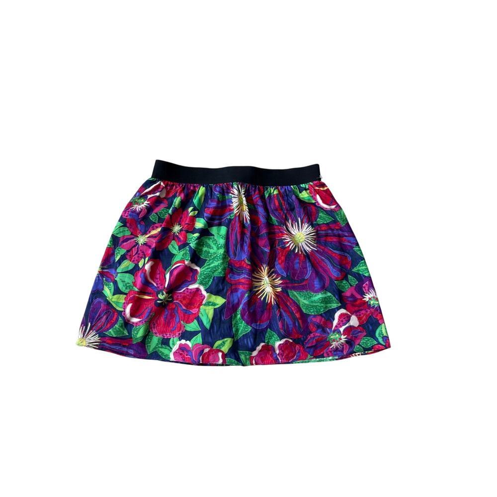 Vintage ECI New York Purple Floral Mini Skirt Size XL - Picture 5 of 5